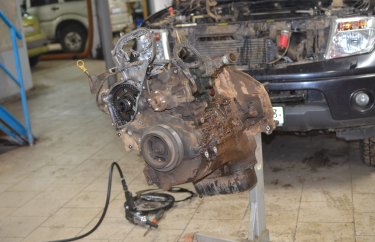 Замена двигателя Ниссан Навара