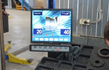 Параметры равновесия колеса ДО проведения балансировки