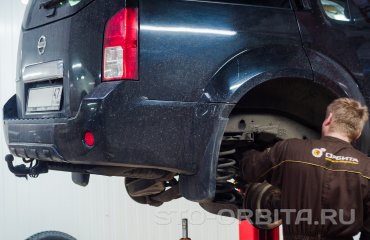 Замена шаровой опоры Ниссан Патфаиндер R51 (подробные фото)