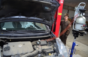 Подключение вакуумного насоса.